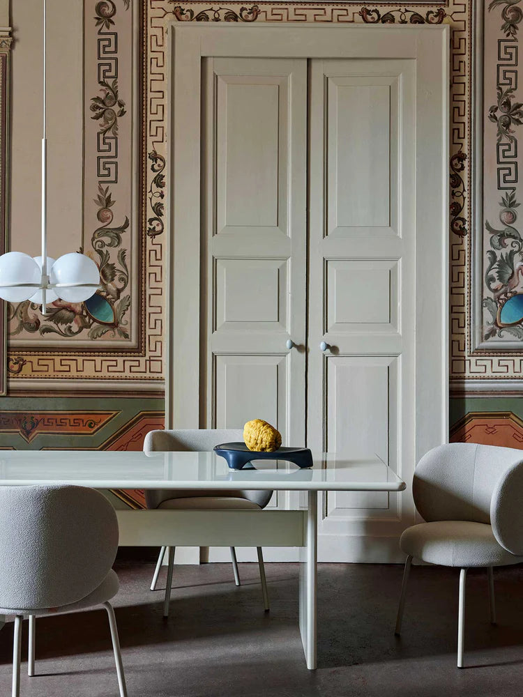 Rink Dining Table - Eggshell