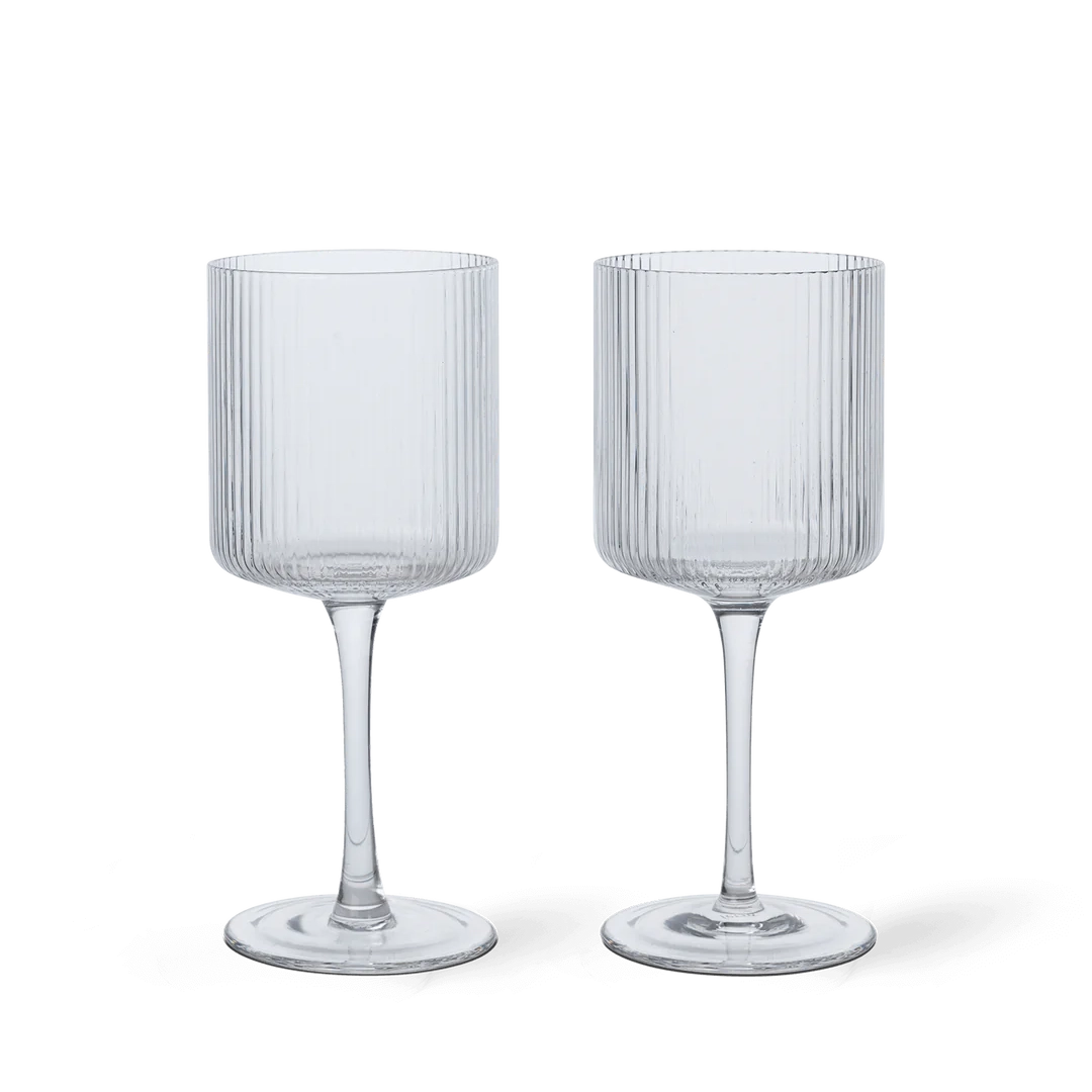 Ripple White Wine Glasses - Set of 2