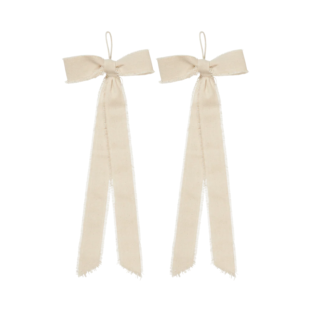 Bow Decoration - Small - Set of 2 - Natural