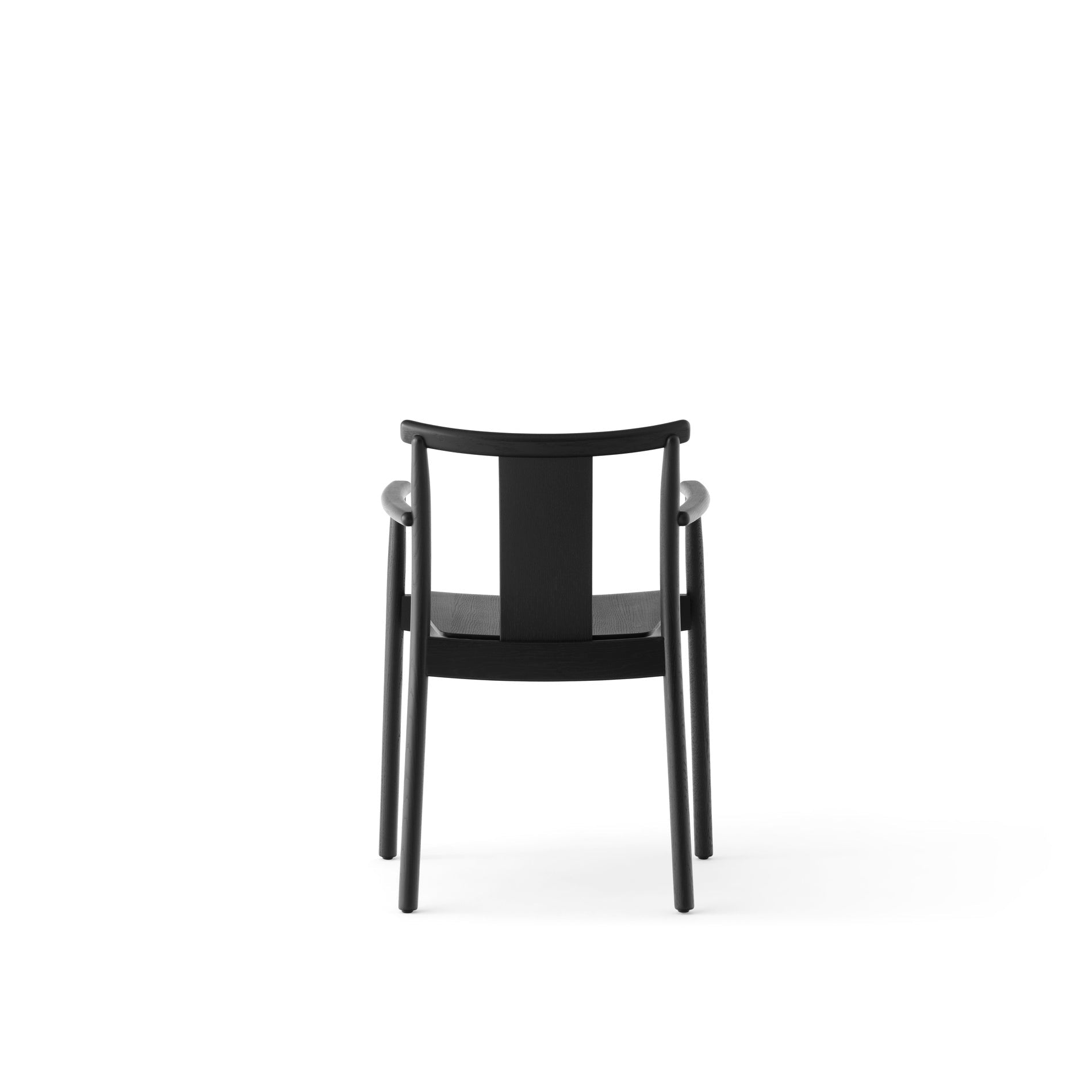 Scaun de dining Merkur cu brate - Black Oak
