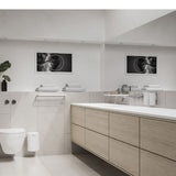 Rim Towel Rail Double - White