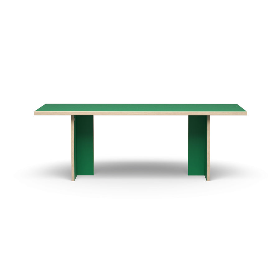 Masă de dining dreptunghiulară - Verde