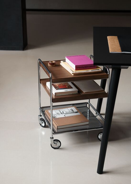 Alima Trolley NDS2 - Lacquered Walnut