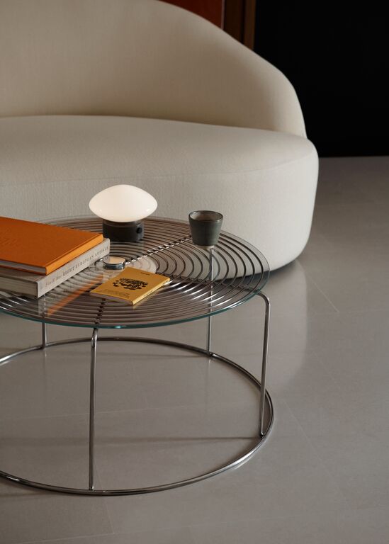 Wire Coffee Table Glass Top VP17