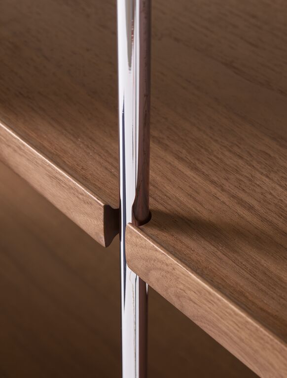 Alima NDS5 Shelving - Lacquered Walnut