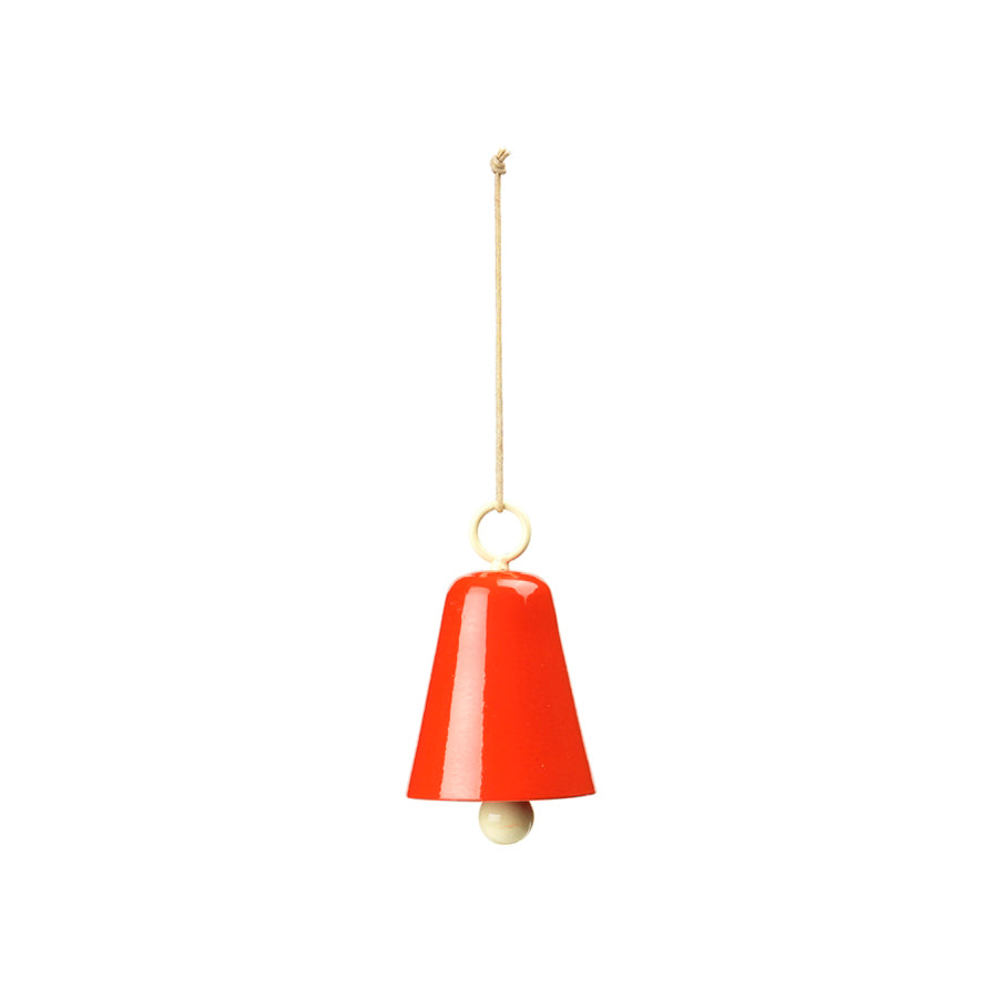 Bell Ornament - Pumpkin Orange, Iron