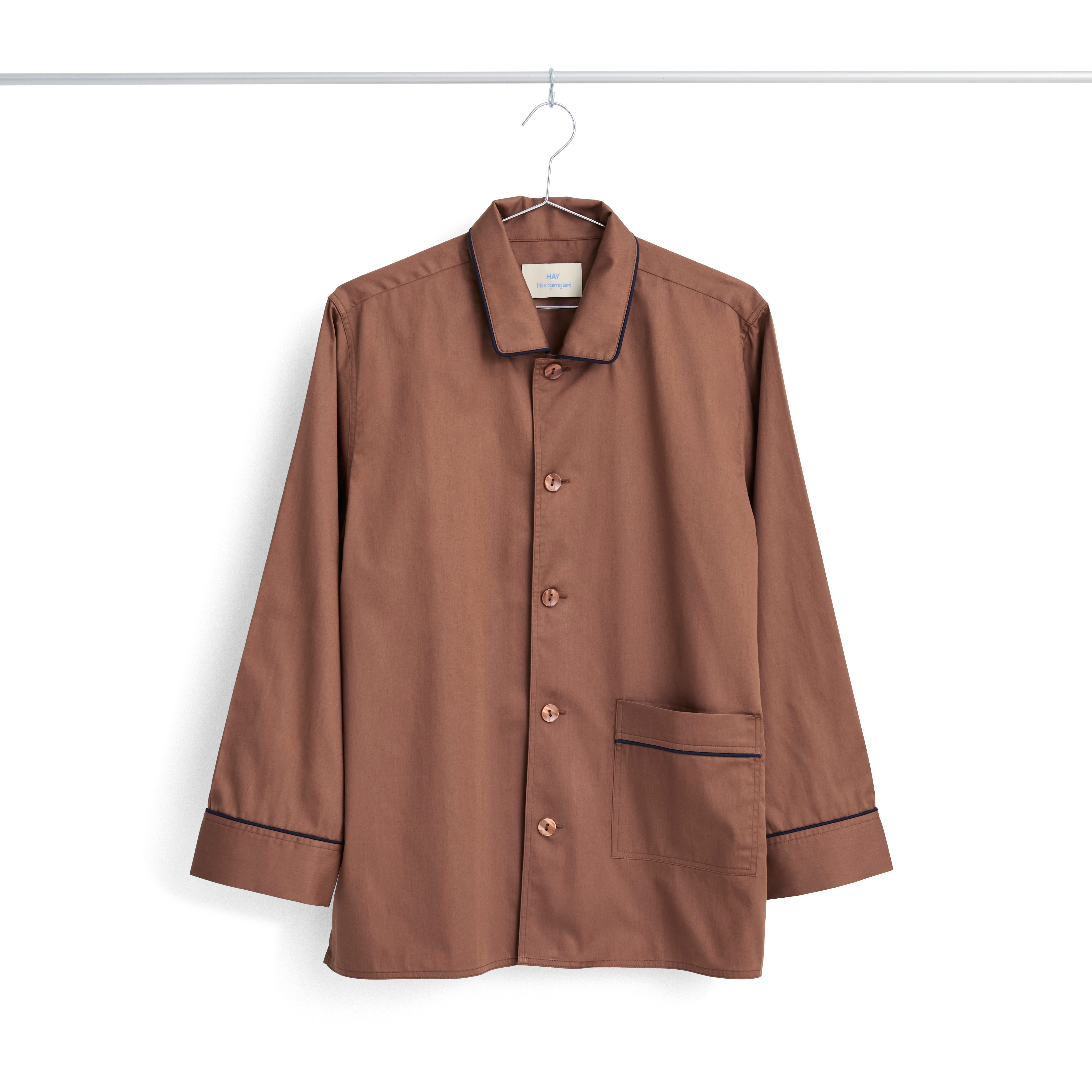 Pijama Outline Camasa cu maneca lunga - Milk Chocolate