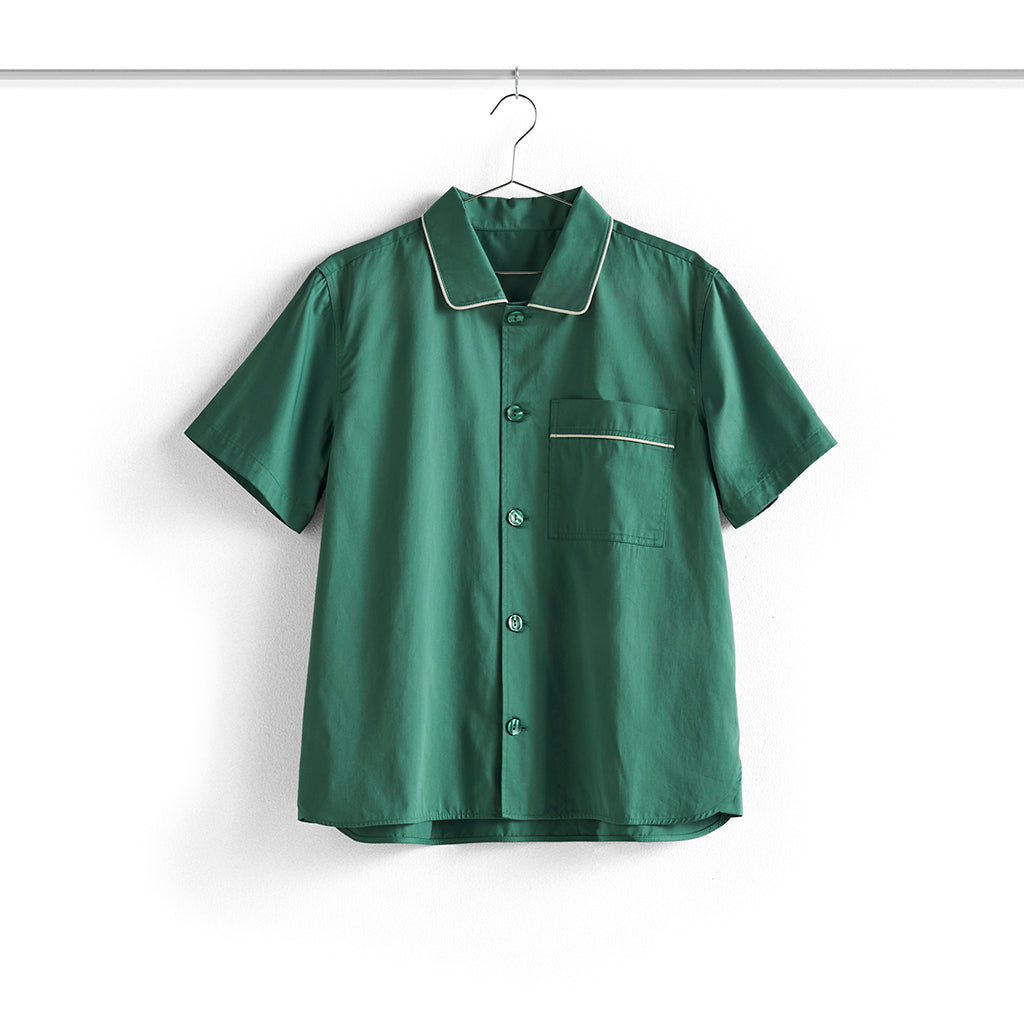 Pijama Outline Camasa cu maneca scurta - Emerald Green