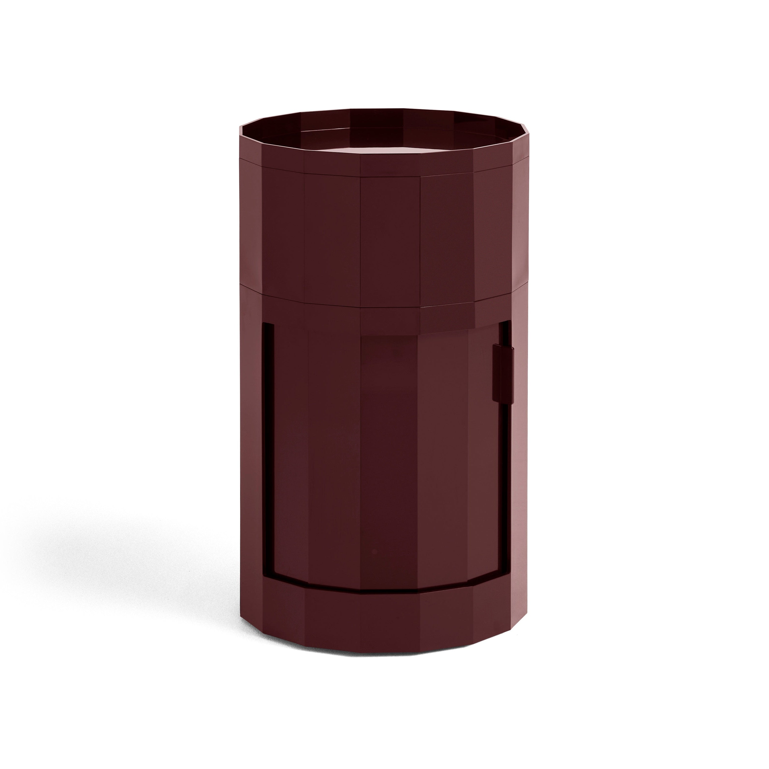 Facet Cabinet 101 incl. feet and castors - Burgundy