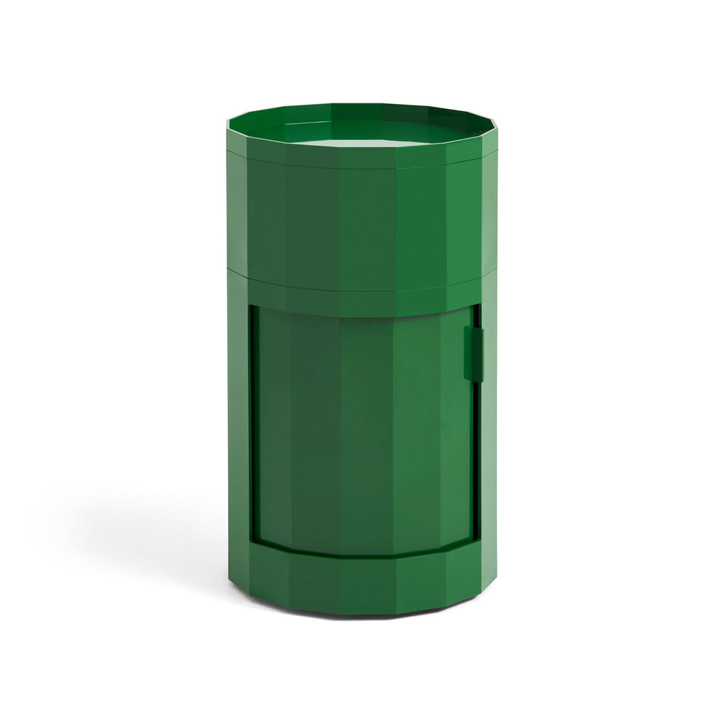 Cabinet Facet Inalt cu picioare si roti - Spinach Green
