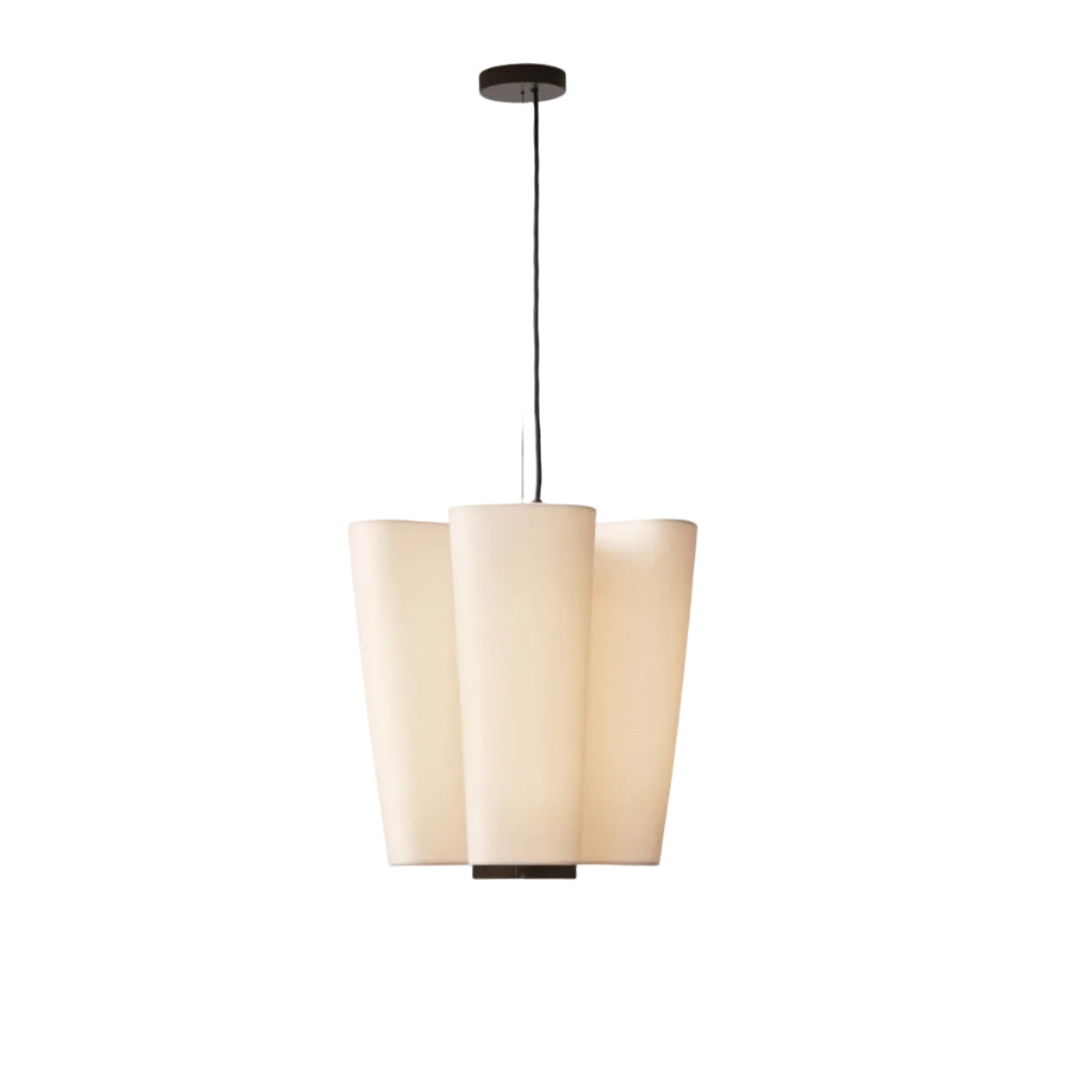 Bella SC114 Chandelier - Bronzed & Soft Canvas