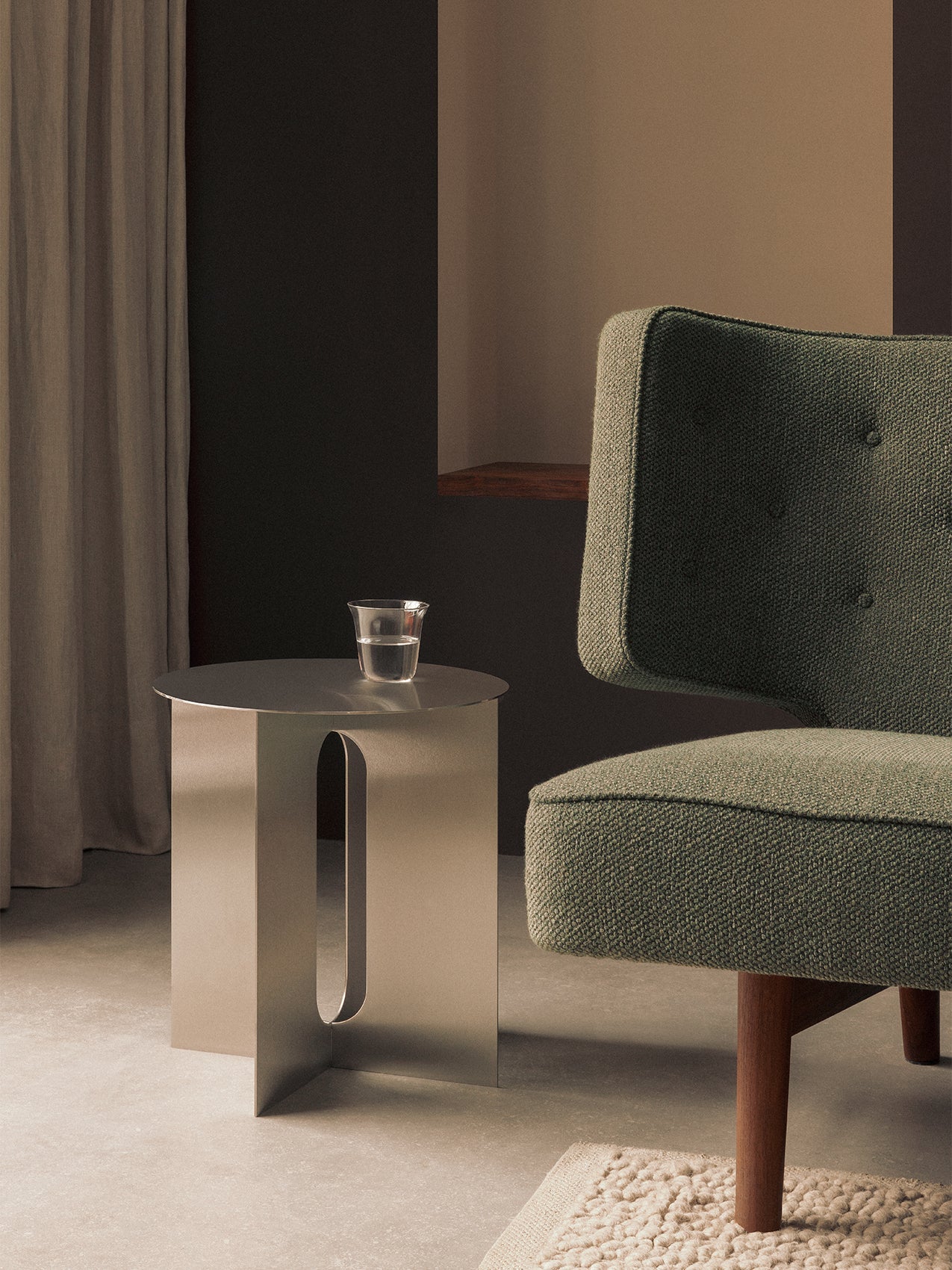 Androgyne Side Table Base - Steel