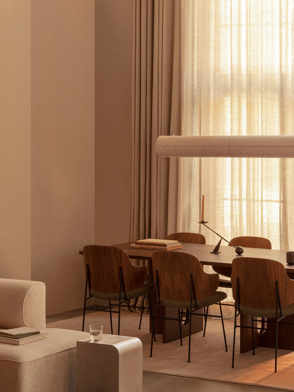 Hashira Linear Pendant Lamp, Raw