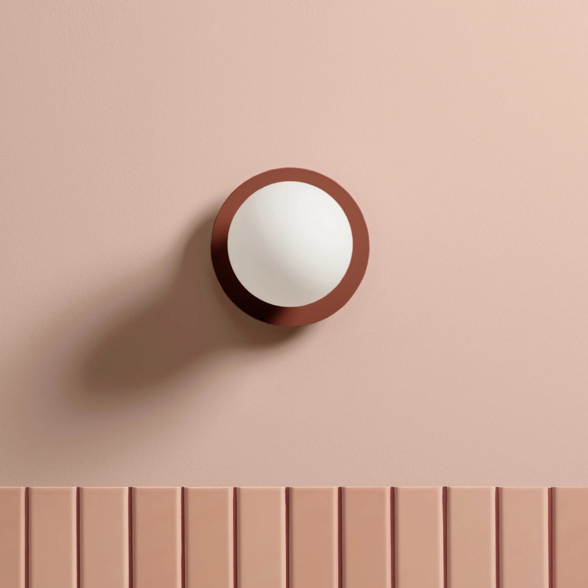 Circle Lamp 160 Reddish Brown