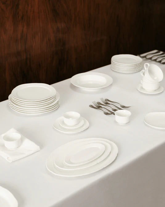 Farfurie Silhouette ovala L18 cm - Set de 4