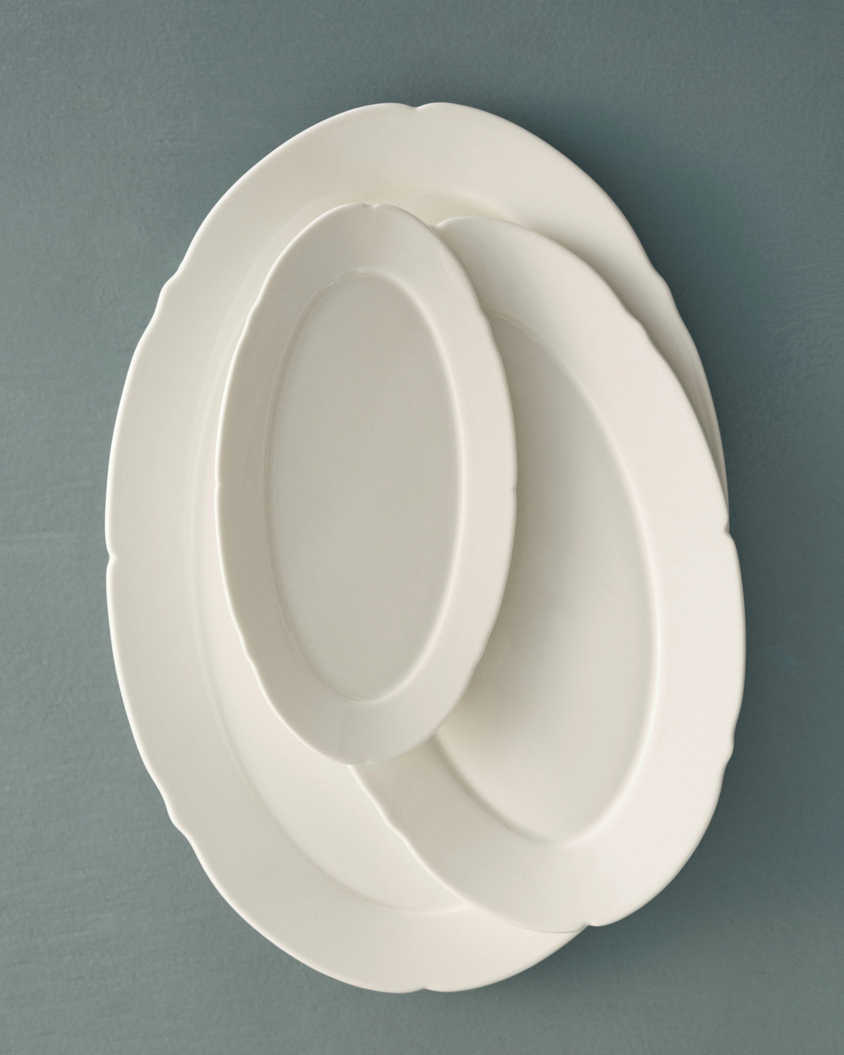 Farfurie Silhouette ovala L24.5 cm - Set de 4