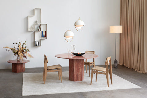 Epic Dining Table Round - Burnt Red