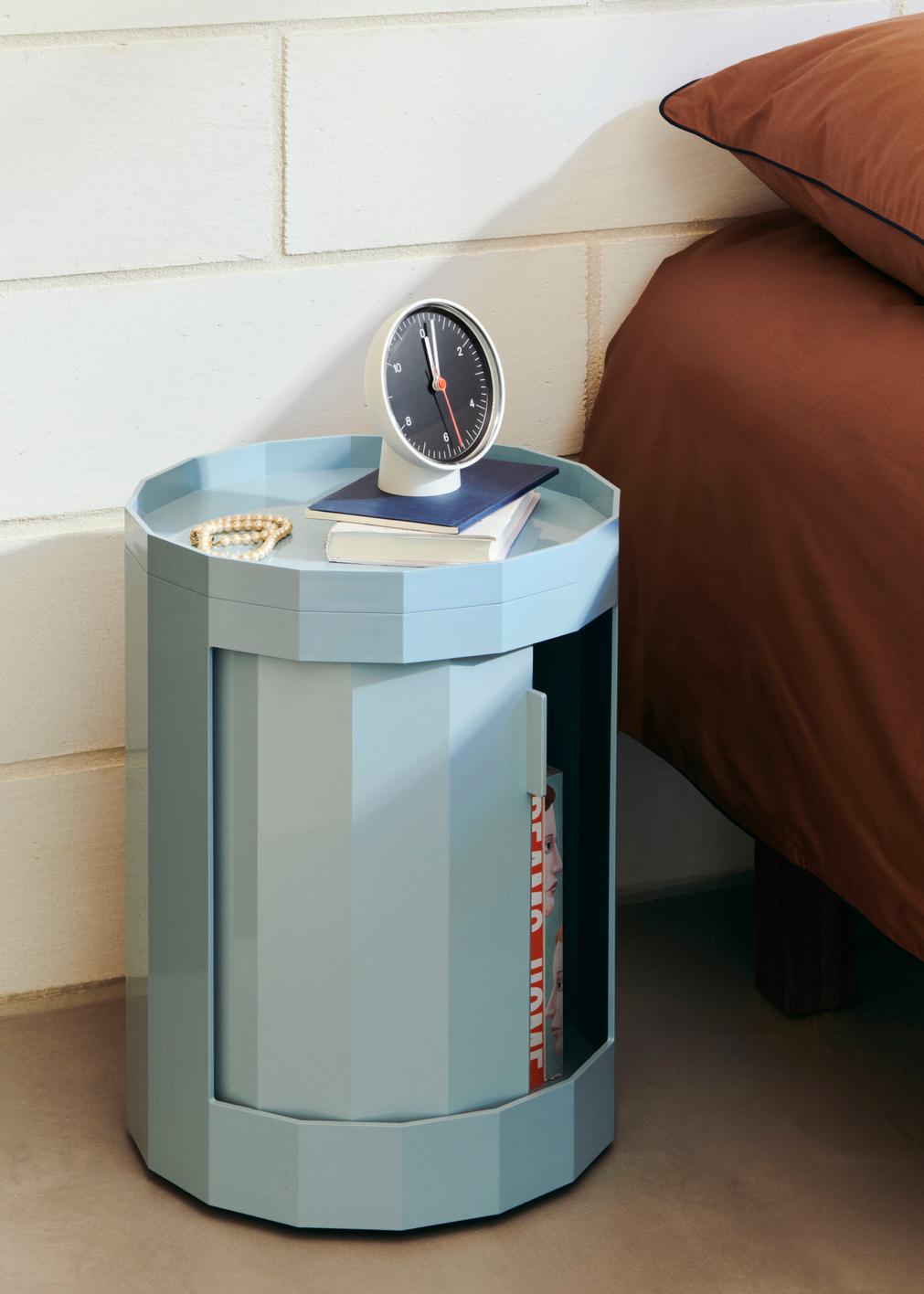 Cabinet Facet 100 cu picioare si roti - Misty Blue