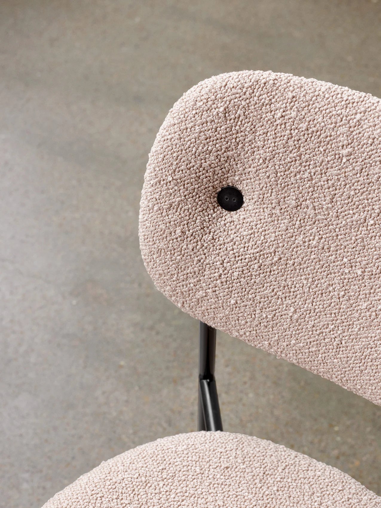 Co Dining Chair fully upholstered, Black Legs