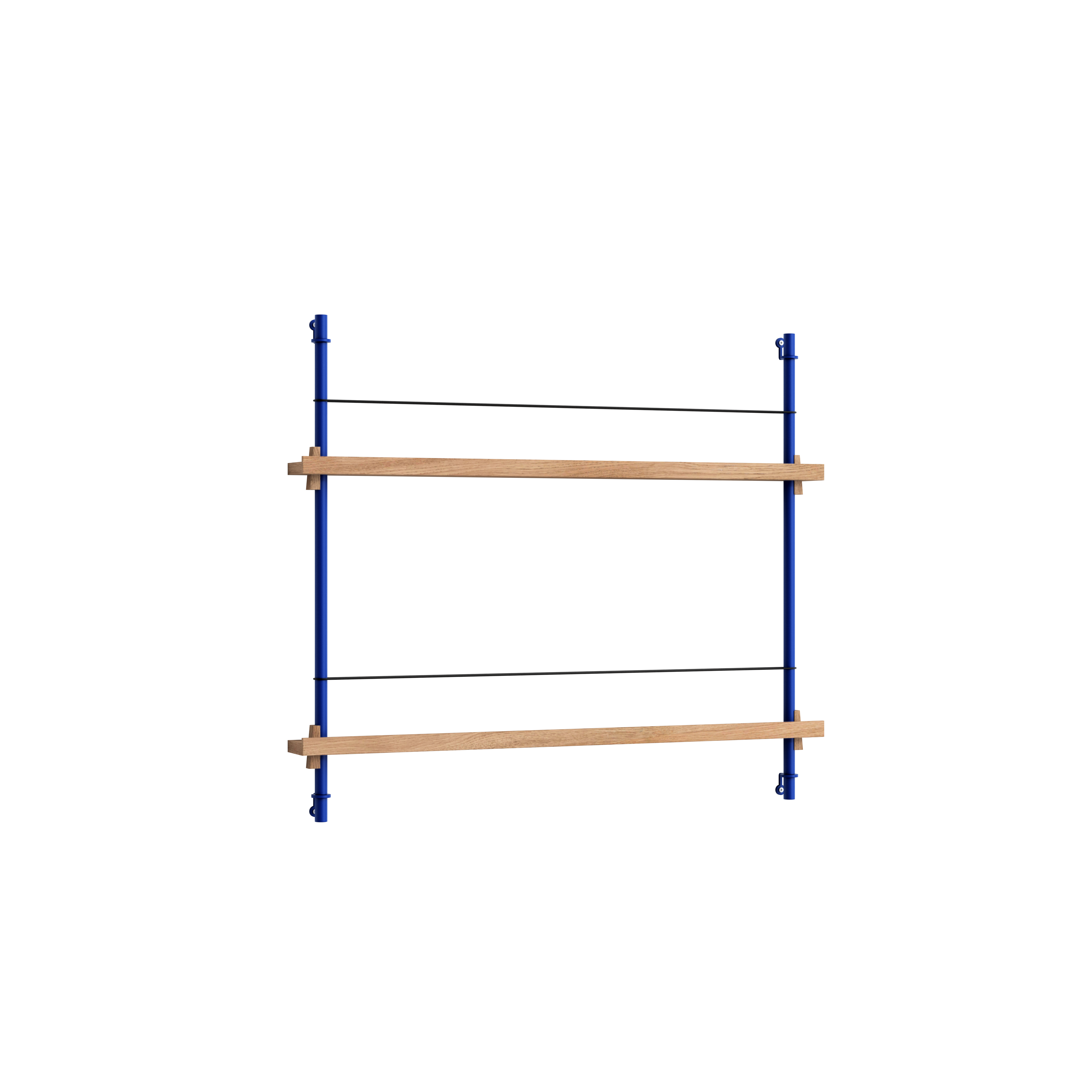 Magazine Shelving –Oak/Deep-Blue - MS.65.1