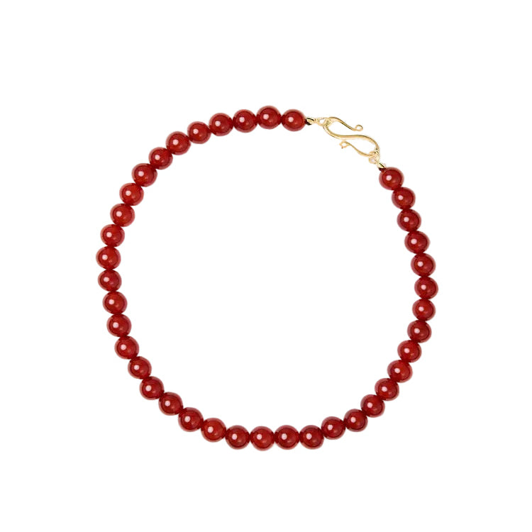 The Mary Necklace - Red Carnelian