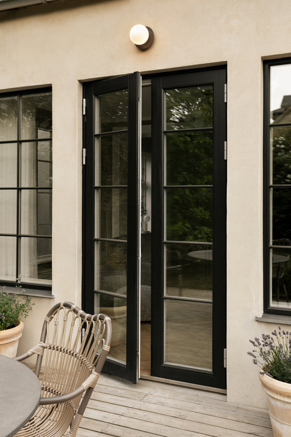 Aplica / Plafoniera de Exterior Liila 1 - Dark Bronze - Opal White