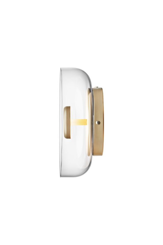 Aplica / Plafoniera Blossi - Nordic Gold / Clear