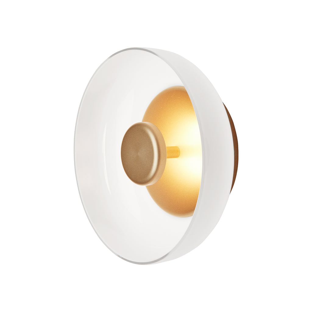 Aplica / Plafoniera Blossi - Nordic Gold / Opal White
