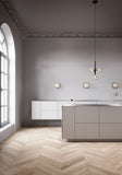 Aplica / Plafoniera Liila 1 - Light Silver - Optic Clear