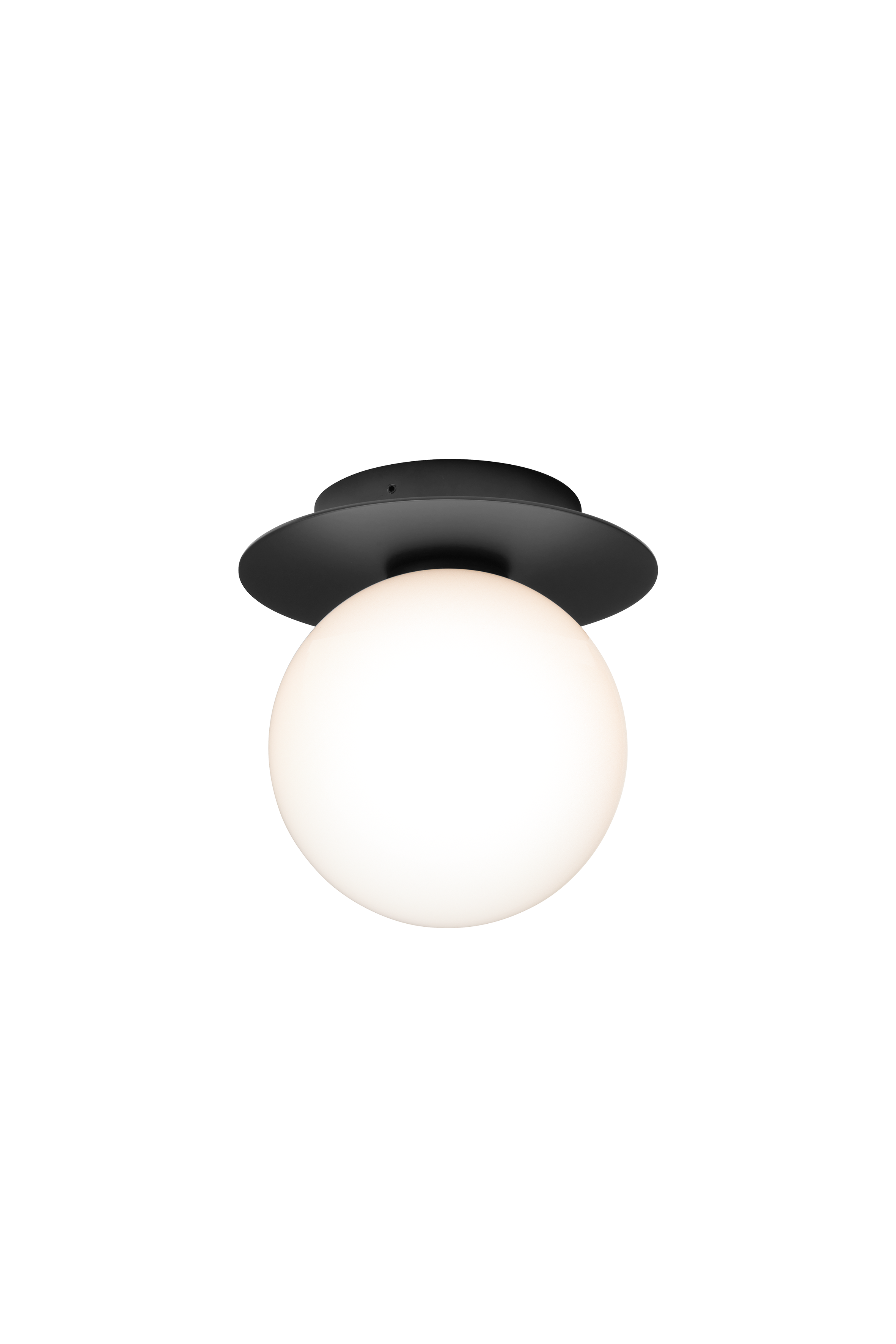 Outdoor Wall / Ceiling Lamp Liila 1 - Black - Opal White