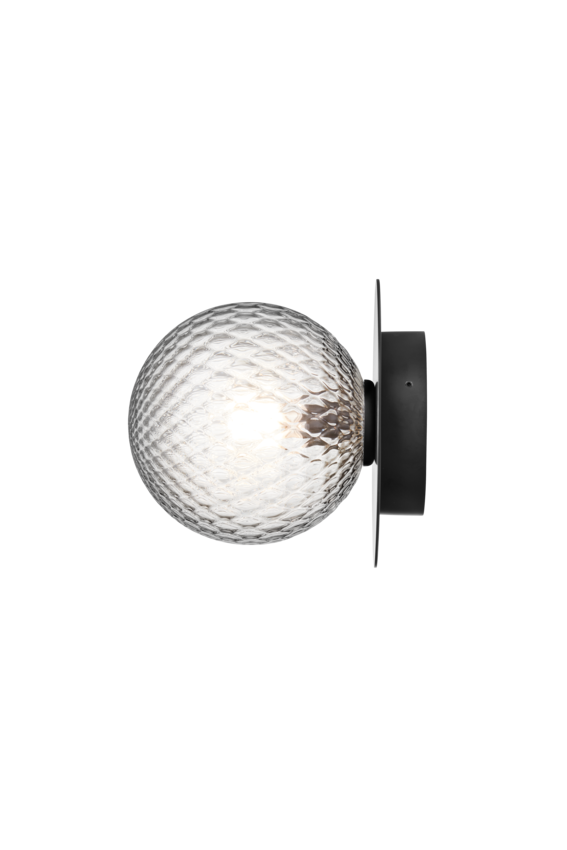 Aplica / Plafoniera de Exterior Liila 1 - Black - Optic Clear
