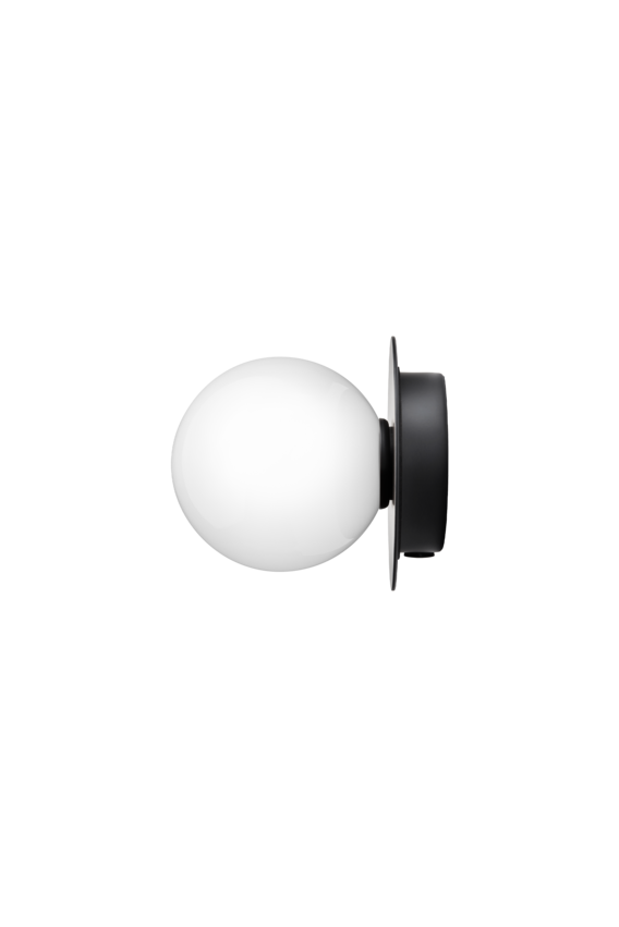 Aplica / Plafoniera Liila 1 - Black - Opal White
