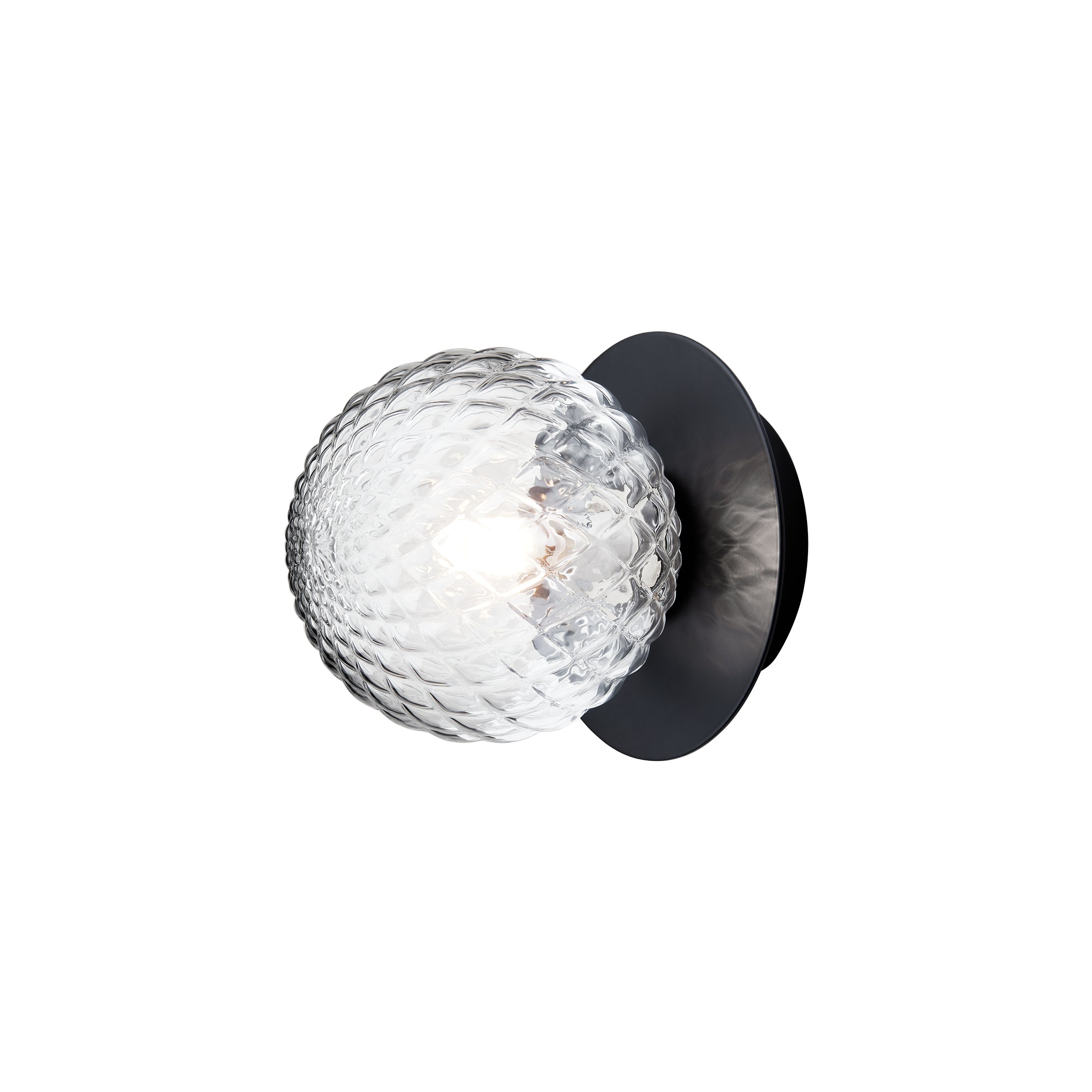 Aplica / Plafoniera Liila 1 - Black - Optic Clear