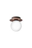Aplica / Plafoniera Liila 1 - Dark Bronze - Opal White