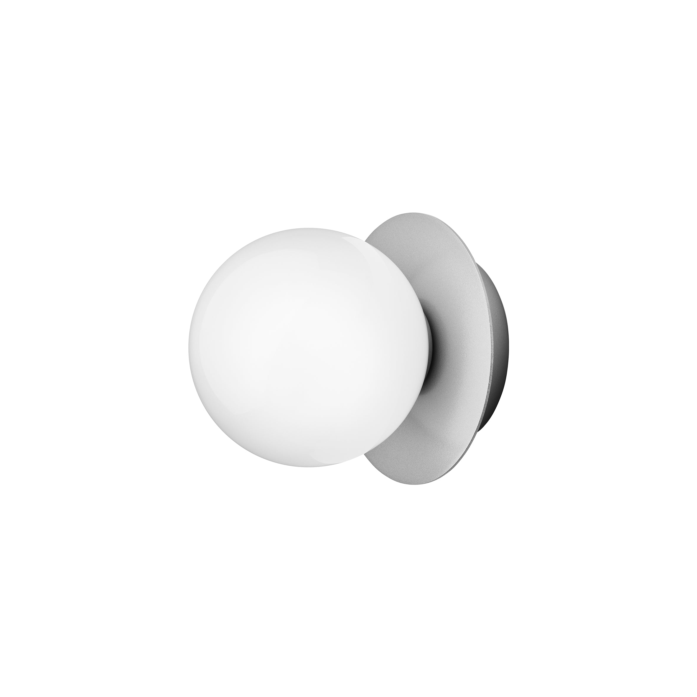 Aplica / Plafoniera Liila 1 - Light Silver - Opal White