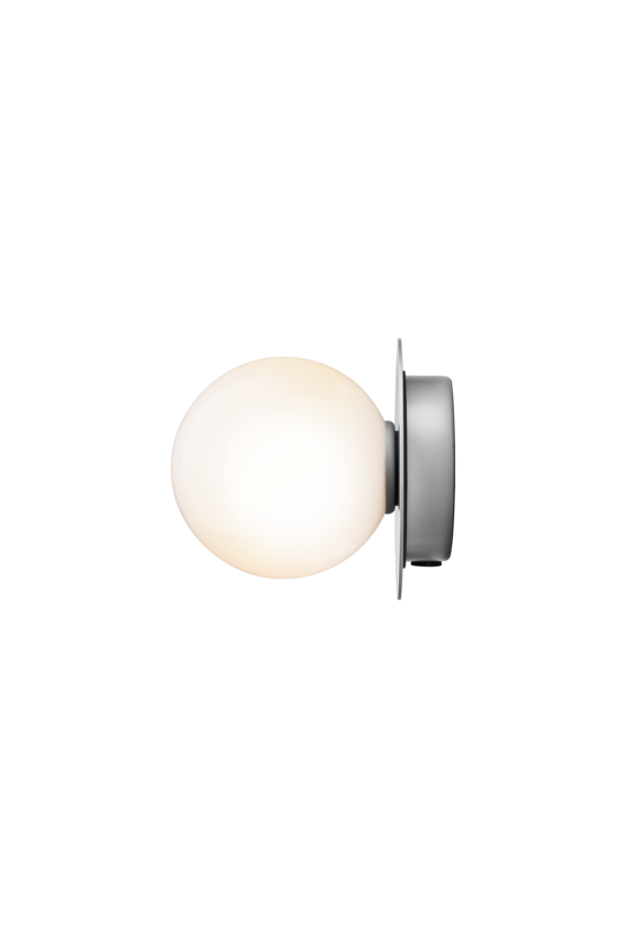 Aplica / Plafoniera Liila 1 - Light Silver - Opal White