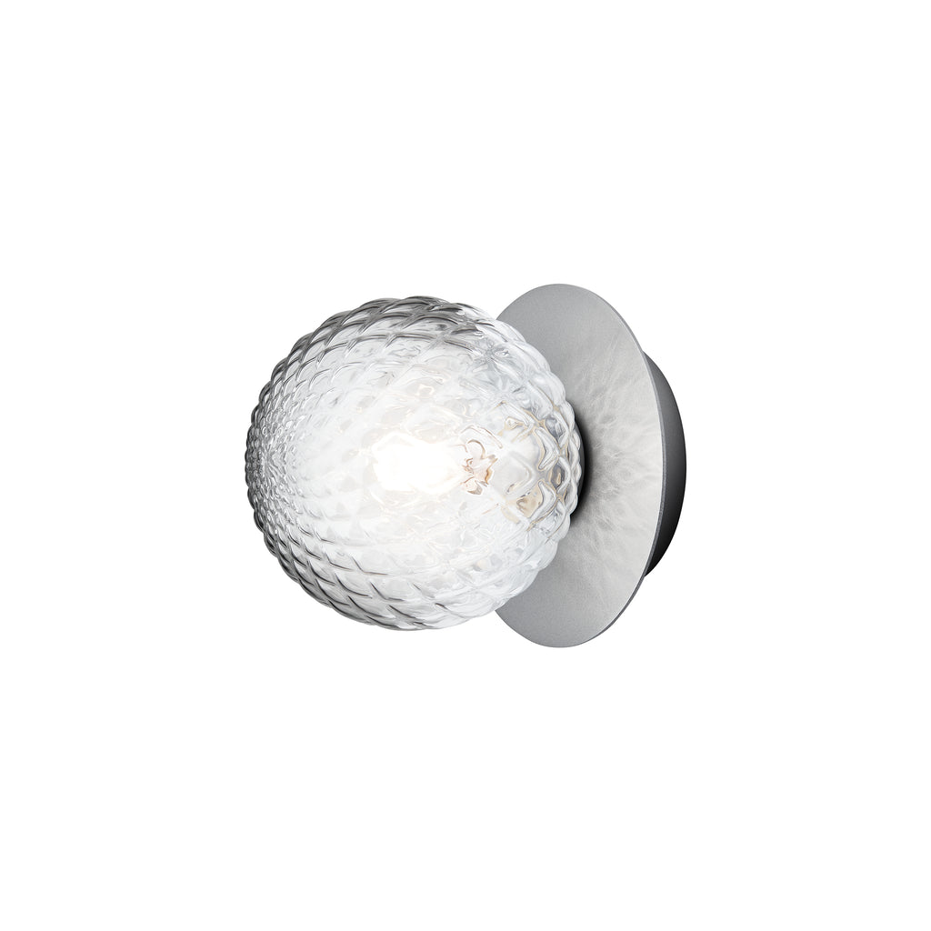 Aplica / Plafoniera Liila 1 - Light Silver - Optic Clear