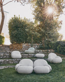 Fotoliu Pacha cu brate pentru exterior - Complet tapitat, rotativ