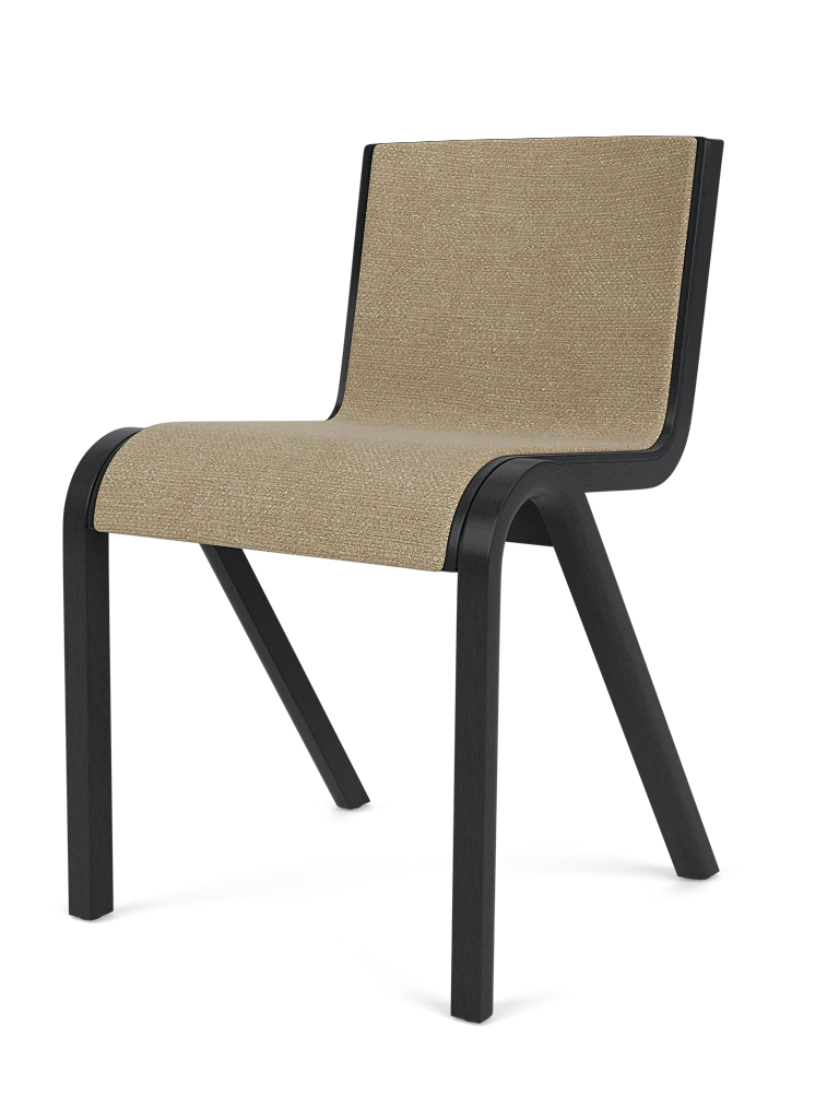 Ready Dining Chair - Black Oak - Front Upholstered