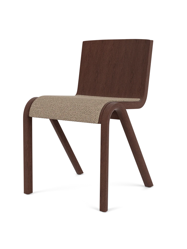 Scaun de dining Ready - Red Stained Oak - Sezut Tapitat
