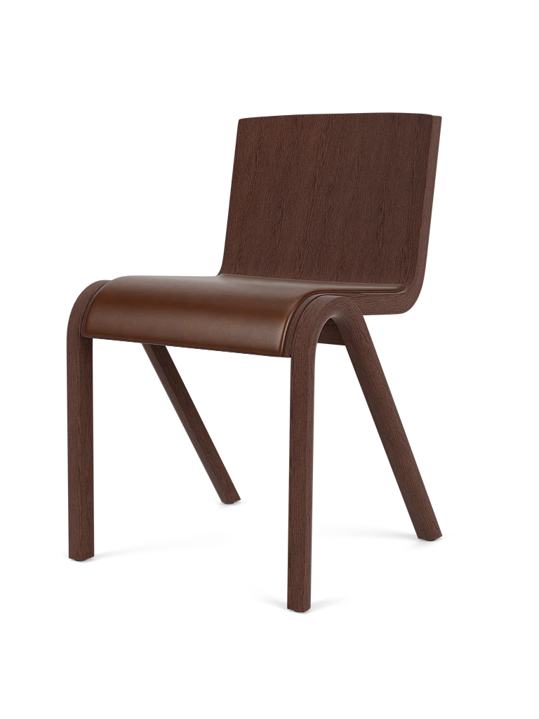 Scaun de dining Ready - Red Stained Oak - Sezut Tapitat
