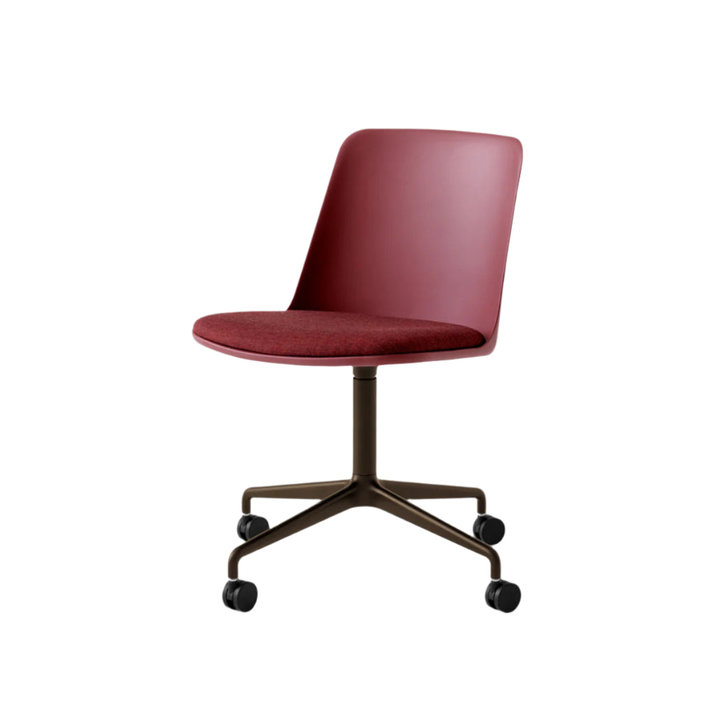 Scaun De Birou Rely HW22 - Baza 4 Star Cu Roti, Rotativ - Sezut Tapitat