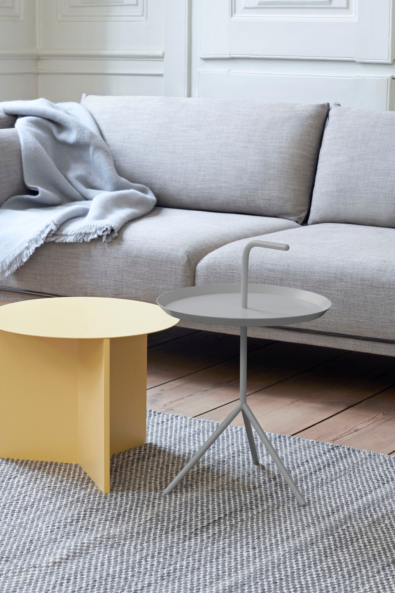 Măsuță Slit Rotundă - Galben