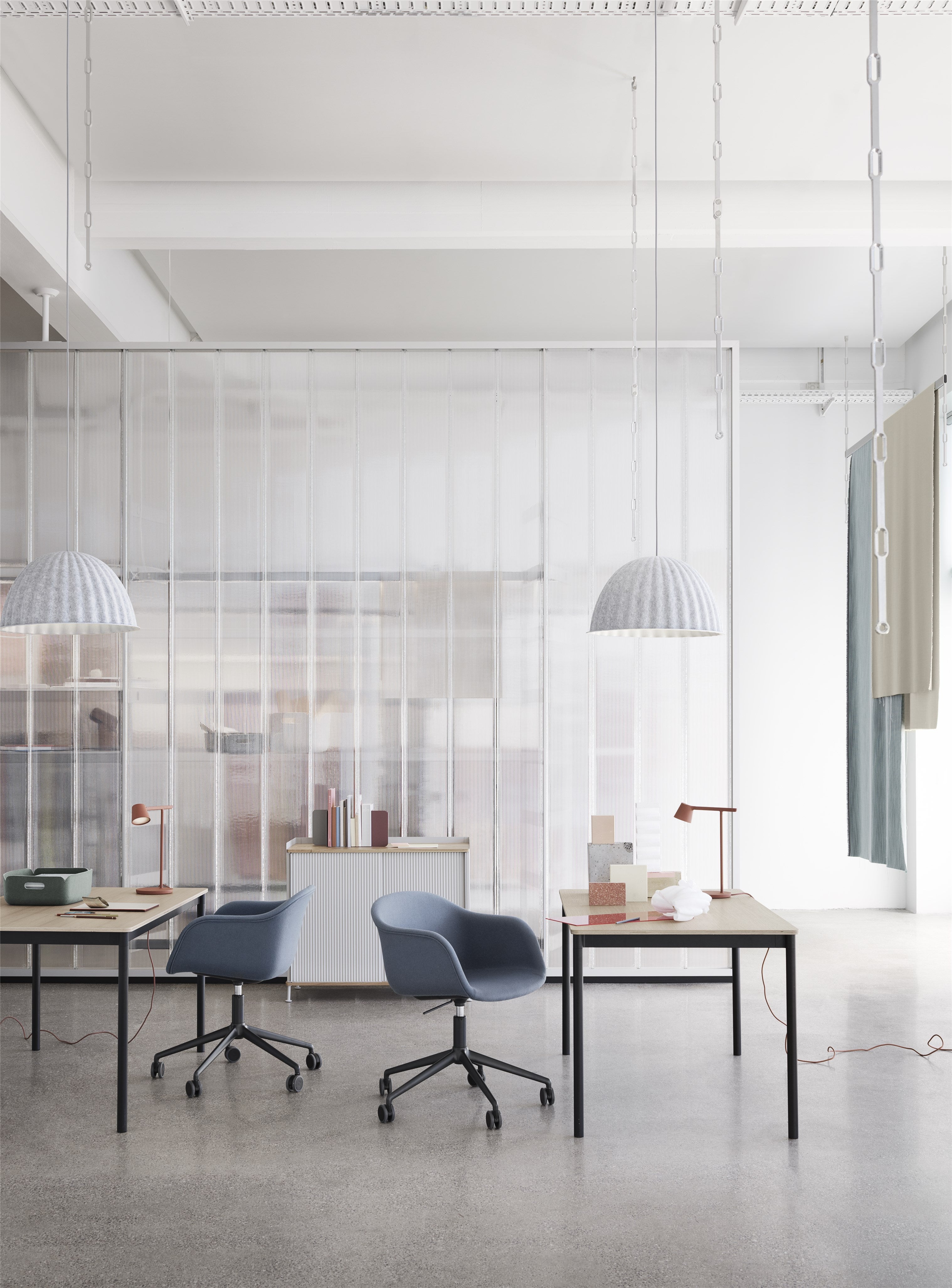 Corp de iluminat suspendat Under the Bell - Ø55 - White Melange