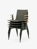 Scaun Ville cu brate AV34 - Bronze Green