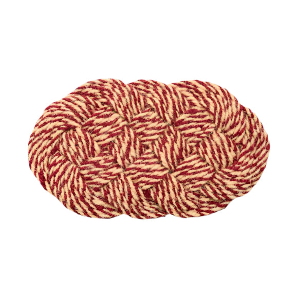 Preș Coco -Swirl- Bordeaux and off-white