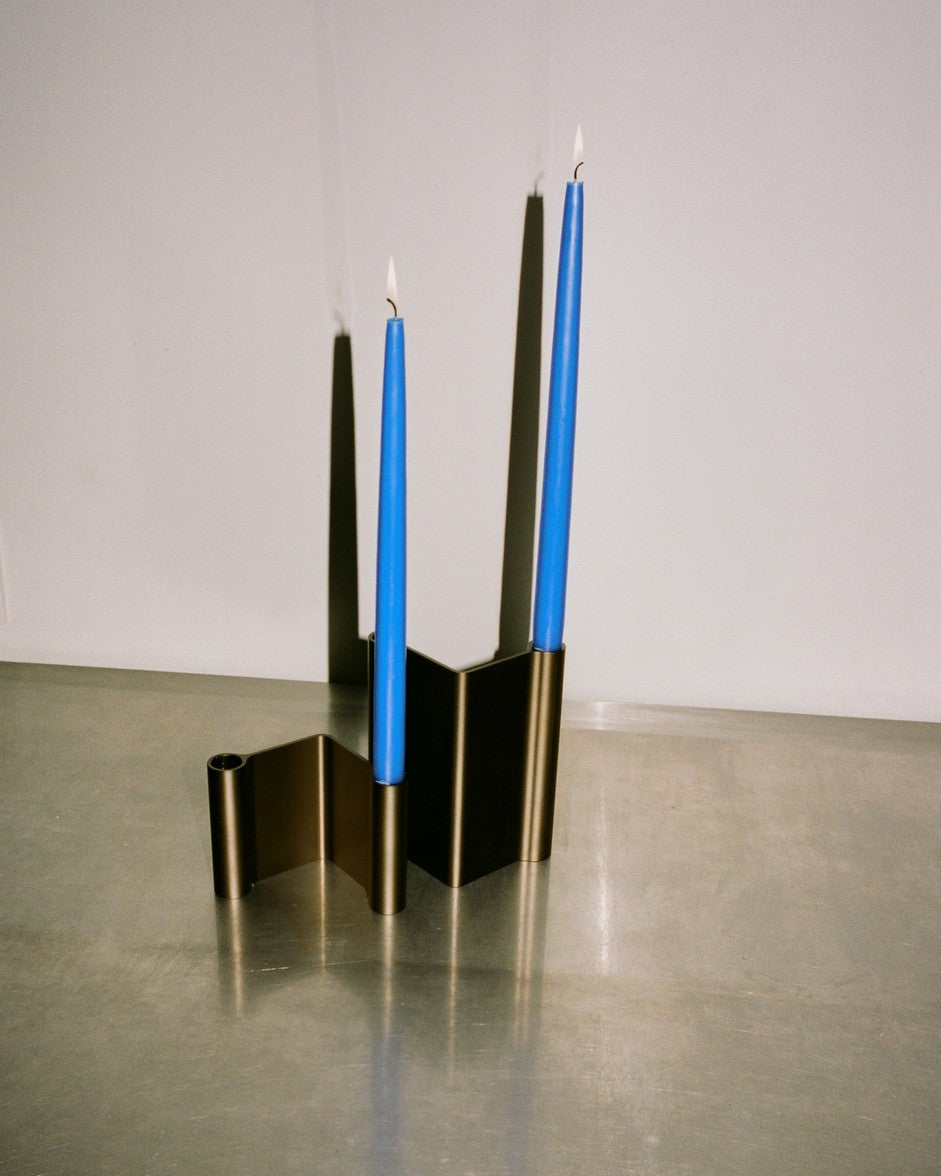 Pair Candleholder - Brown