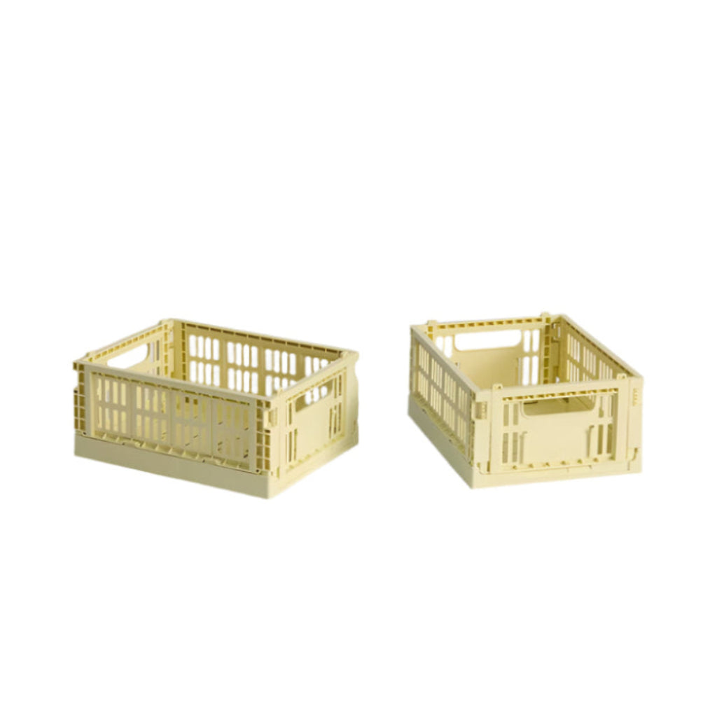 HAY Colour Crate Mini-Set of 2-Light yellow