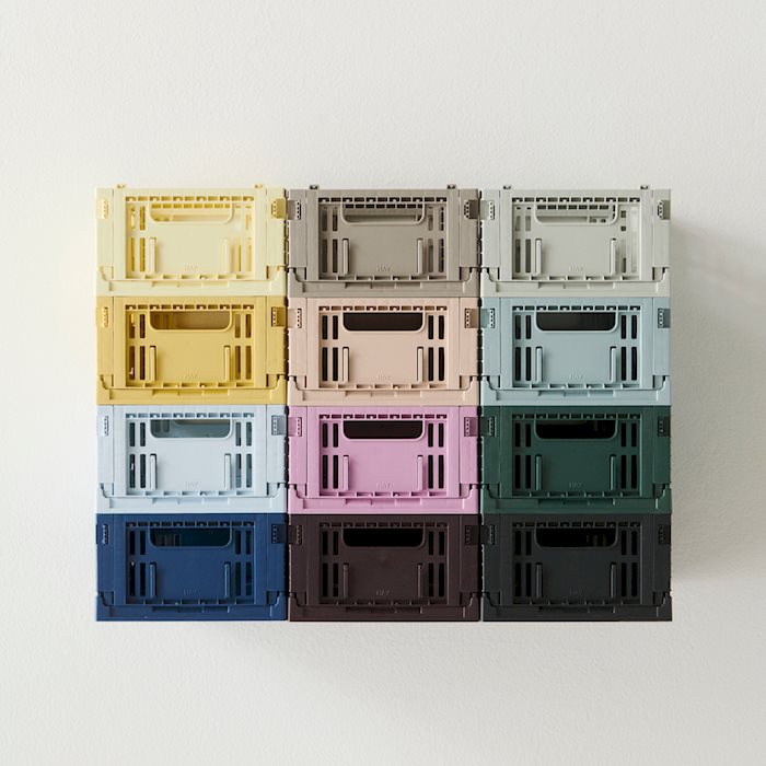 Colour Crate Mini-Set of 2 - Light yellow