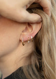 Cercel Staple Pavé